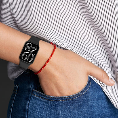 For Xiaomi Smart Band 9 Pro / 8 Pro Solid Color Black Buckle Silicone Watch Band(Midnight Blue) - Watch Bands by buy2fix | Online Shopping UK | buy2fix