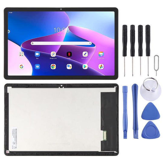 For Lenovo Tab M10 Plus 3rd Gen TB125FU LCD Screen Digitizer Full Assembly with Frame