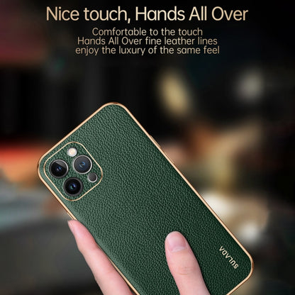 For iPhone 15 Pro SULADA TPU + Litchi Texture Leather Phone Case(Blue) - iPhone 15 Pro Cases by SULADA | Online Shopping UK | buy2fix