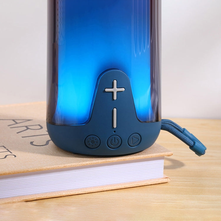 T&G TG-652 Portable RGB Light Transparent Bluetooth Speaker(Black) - Desktop Speaker by T&G | Online Shopping UK | buy2fix