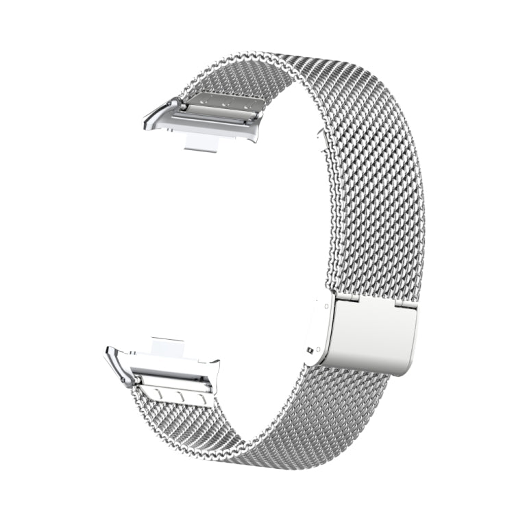 For Xiaomi Smart Band 9 Pro / 8 Pro 18mm Steel Mesh Buckle Metal Watch Band(Silver) - Watch Bands by buy2fix | Online Shopping UK | buy2fix