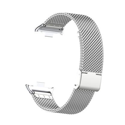 For Xiaomi Smart Band 9 Pro / 8 Pro 18mm Steel Mesh Buckle Metal Watch Band(Silver) - Watch Bands by buy2fix | Online Shopping UK | buy2fix