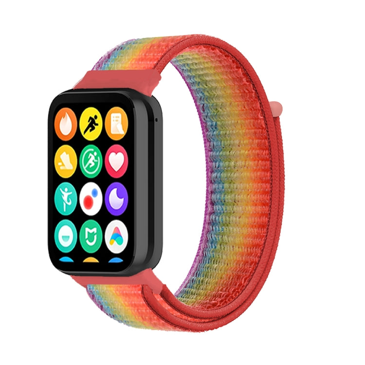 For Xiaomi Smart Band 9 Pro / 8 Pro Nylon Loop Watch Band(Rainbow) - Watch Bands by buy2fix | Online Shopping UK | buy2fix
