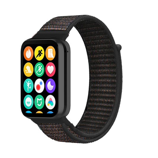 For Xiaomi Smart Band 9 Pro / 8 Pro Nylon Loop Watch Band(Black Sand) - Watch Bands by buy2fix | Online Shopping UK | buy2fix