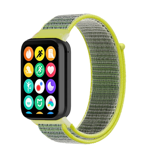 For Xiaomi Smart Band 9 Pro / 8 Pro Nylon Loop Watch Band(Bright Yellow) - Watch Bands by buy2fix | Online Shopping UK | buy2fix