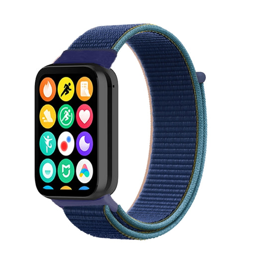 For Xiaomi Smart Band 9 Pro / 8 Pro Nylon Loop Watch Band(Dark Navy Blue) - Watch Bands by buy2fix | Online Shopping UK | buy2fix
