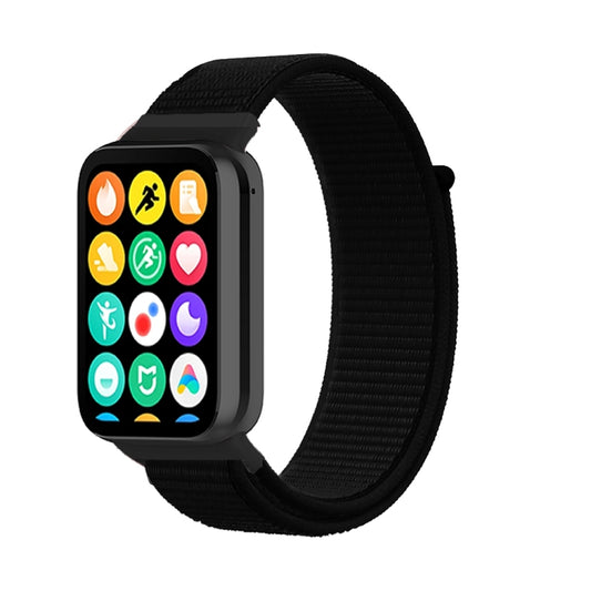 For Xiaomi Smart Band 9 Pro / 8 Pro Nylon Loop Watch Band(Dark Black) - Watch Bands by buy2fix | Online Shopping UK | buy2fix