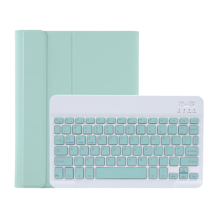 C-11B For iPad Air 4 / Air 5 / Pro 11 inch 2022 / 2021 / 2020 / 2018 Detachable ABS Candy Color Bluetooth Keyboard Tablet Case with Stand & Pen Slot(Green) - For iPad Pro by buy2fix | Online Shopping UK | buy2fix