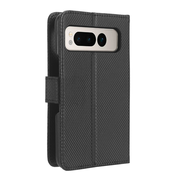 For Google Pixel Fold Diamond Texture Leather Phone Case(Black) by buy2fix