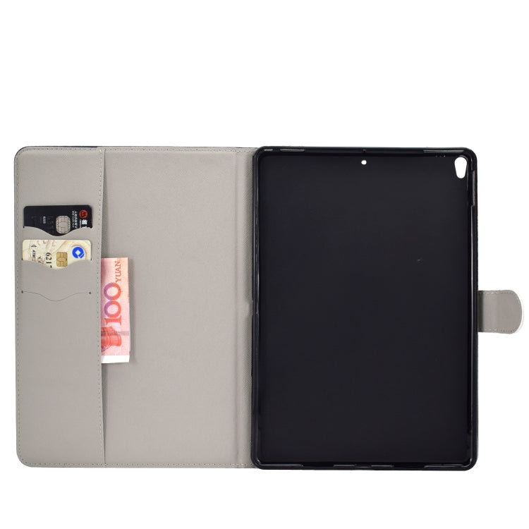 For iPad Pro 10.5 inch Colored Drawing Pattern Horizontal Flip PU Leather Case with Holder & Card Slot & Sleep / Wake-up Function(Owl) - iPad Pro 10.5 inch Cases by buy2fix | Online Shopping UK | buy2fix