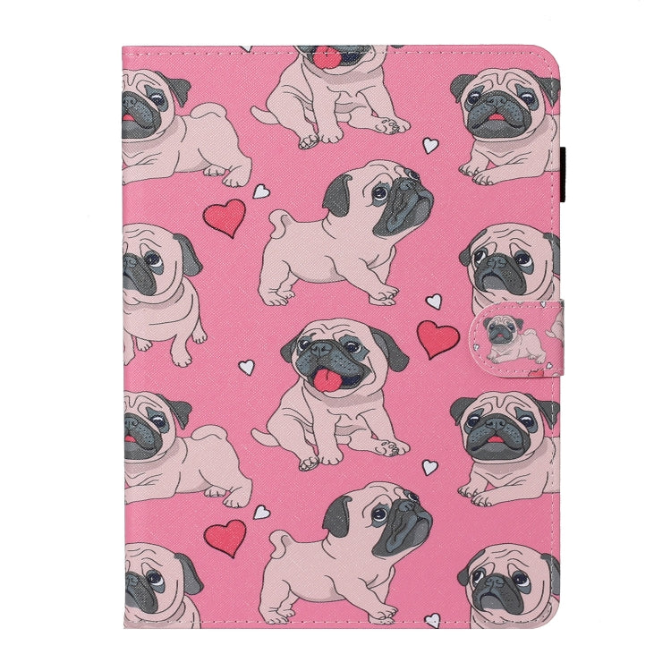 For iPad Pro 11 (2020) Colored Drawing Pattern Horizontal Flip PU Leather Tablet Case with Holder & Card Slot & Sleep / Wake-up Function(Love Dog) - iPad Pro 11 (2020) Cases by buy2fix | Online Shopping UK | buy2fix