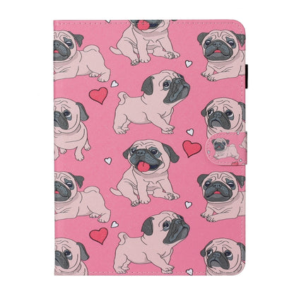 For iPad Pro 11 (2020) Colored Drawing Pattern Horizontal Flip PU Leather Tablet Case with Holder & Card Slot & Sleep / Wake-up Function(Love Dog) - iPad Pro 11 (2020) Cases by buy2fix | Online Shopping UK | buy2fix