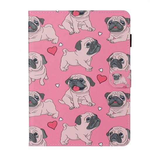 For iPad Pro 11 (2020) Colored Drawing Pattern Horizontal Flip PU Leather Tablet Case with Holder & Card Slot & Sleep / Wake-up Function(Love Dog) - iPad Pro 11 (2020) Cases by buy2fix | Online Shopping UK | buy2fix