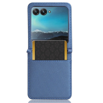 For Motorola Razr 40 Ultra Diamond Texture Leather Phone Case(Blue) by buy2fix