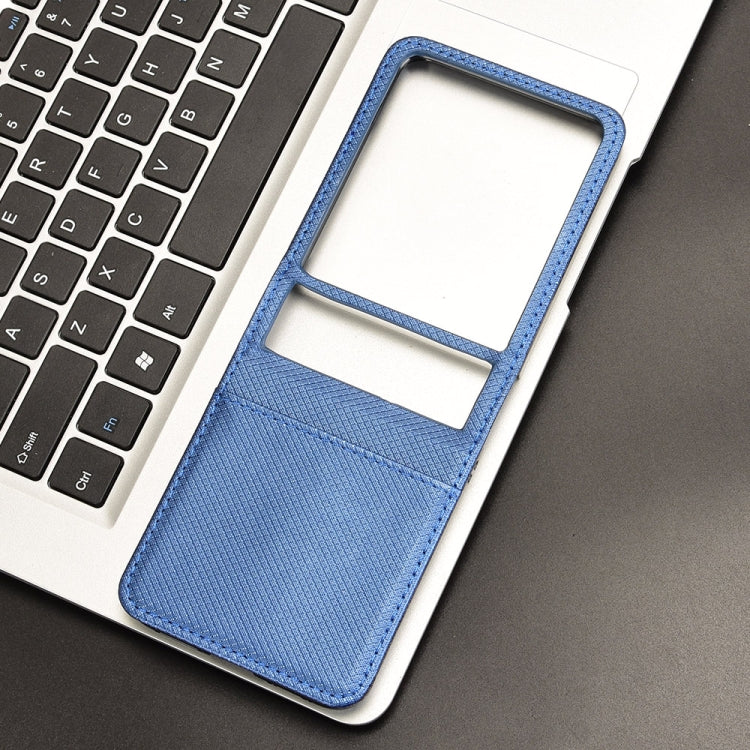 For Motorola Razr 50 Ultra Diamond Texture Leather Phone Case(Blue) by buy2fix