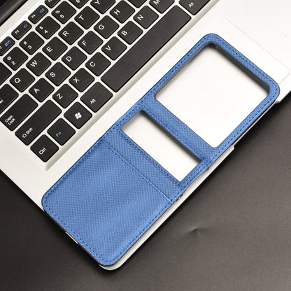 For Motorola Razr 50 Diamond Texture Leather Phone Case(Blue) by buy2fix