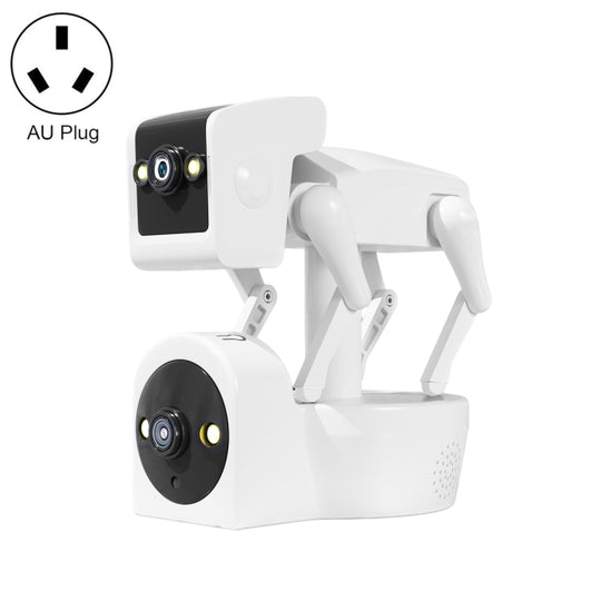 ESCAM PT212 4MP Dual Lens Robot Dog WiFi Camera Supports Cloud Storage/Two-way Audio/Night Vision, Specification:AU Plug