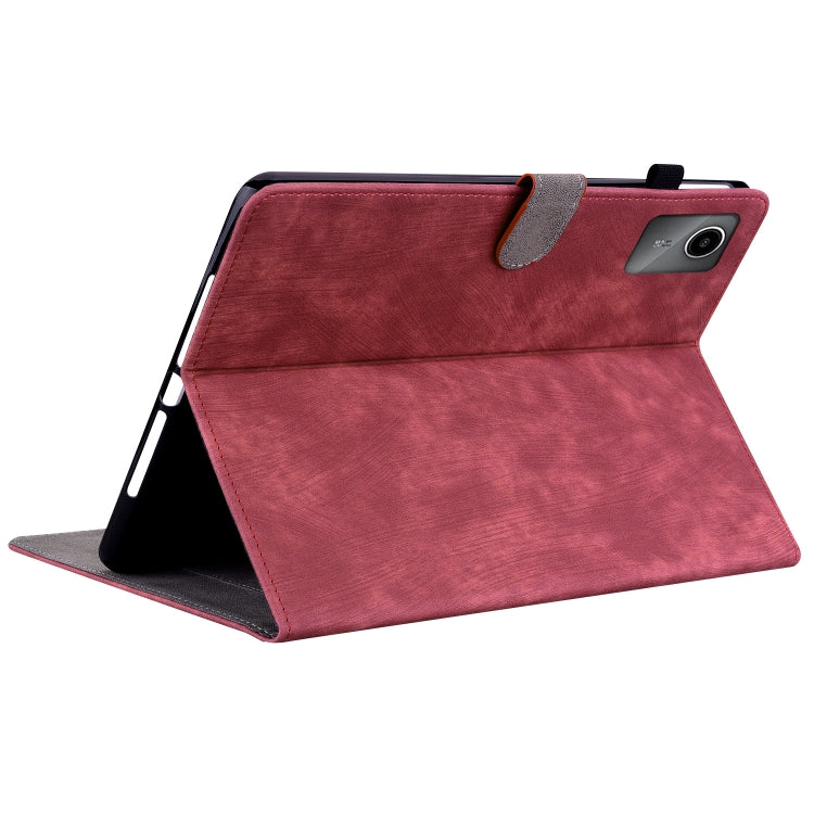 For Lenovo Tab M11/Xiaoxin Pad 11 2024 Tiger Pattern Flip Leather Tablet Case(Red) - Lenovo by buy2fix | Online Shopping UK | buy2fix