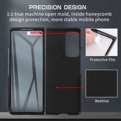 For Samsung Galaxy Z Fold2 5G Multifunctional Folding Phone Leather Case(Black) - Galaxy Phone Cases by buy2fix | Online Shopping UK | buy2fix