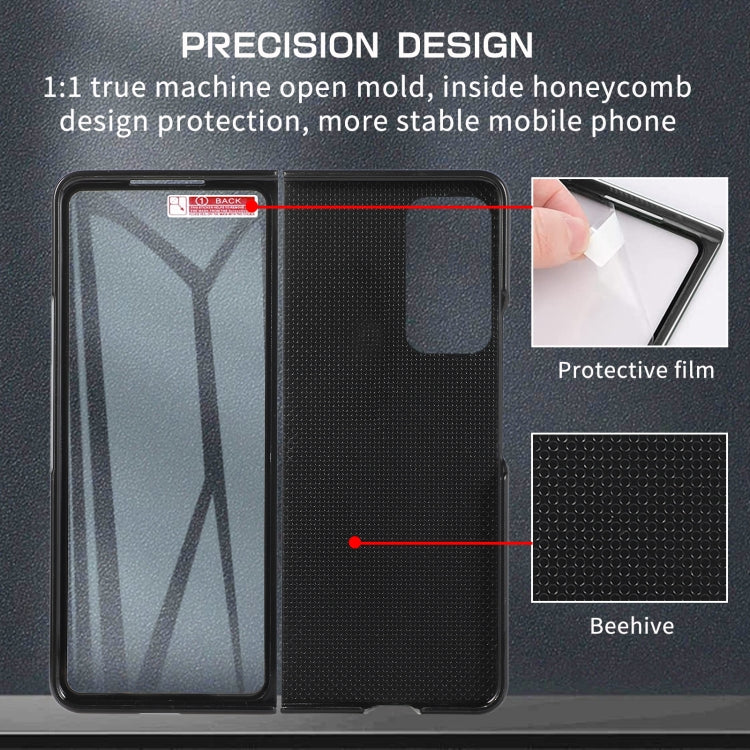 For Samsung Galaxy Z Fold2 5G Multifunctional Folding Phone Leather Case(Purple) - Galaxy Phone Cases by buy2fix | Online Shopping UK | buy2fix