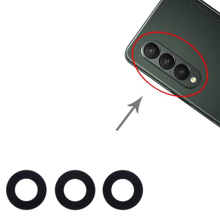 For Samsung Galaxy Z Fold3 5G SM-F926B 10set Back Camera Lens - Camera Series by buy2fix | Online Shopping UK | buy2fix