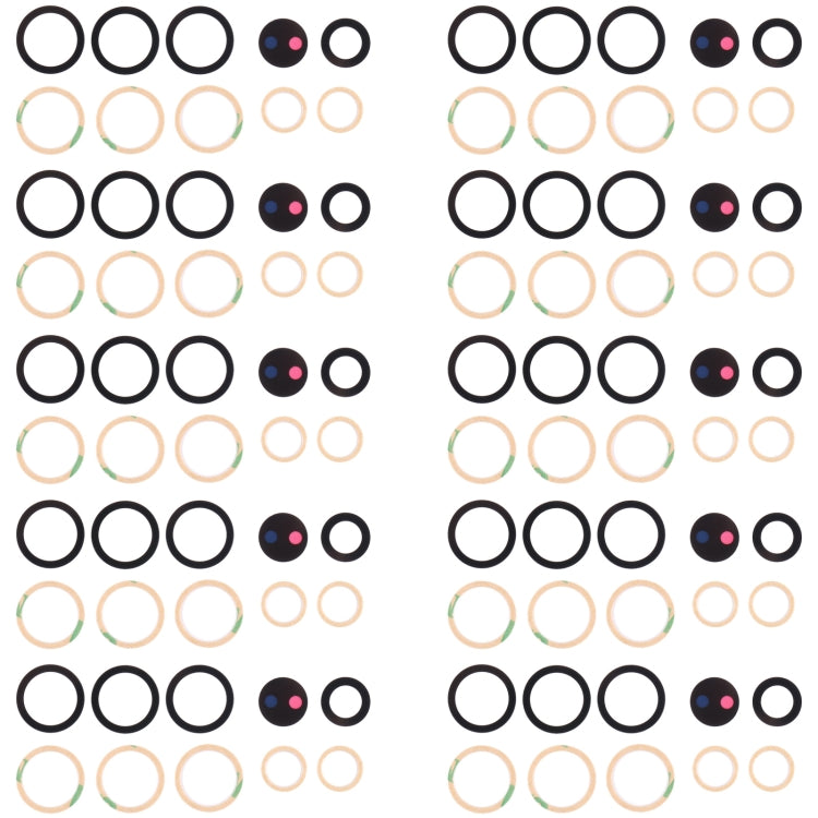 For Samsung Galaxy S21 Ultra 5G SM-G998B 10set Back Camera Lens - Camera Series by buy2fix | Online Shopping UK | buy2fix