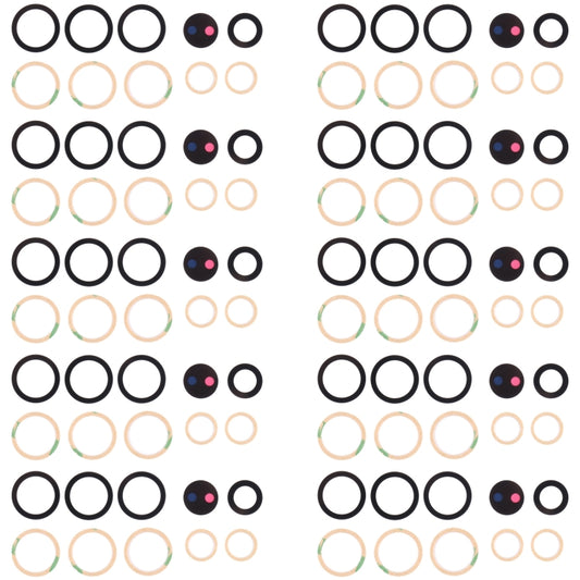 For Samsung Galaxy S21 Ultra 5G SM-G998B 10set Back Camera Lens - Camera Series by buy2fix | Online Shopping UK | buy2fix