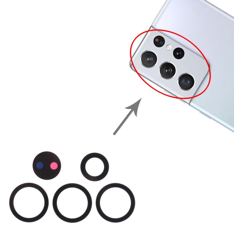 For Samsung Galaxy S21 Ultra 5G SM-G998B 10set Back Camera Lens - Camera Series by buy2fix | Online Shopping UK | buy2fix