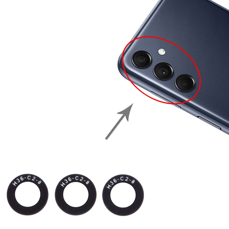 For Samsung Galaxy M14 SM-M146B 10set Back Camera Lens - Camera Series by buy2fix | Online Shopping UK | buy2fix