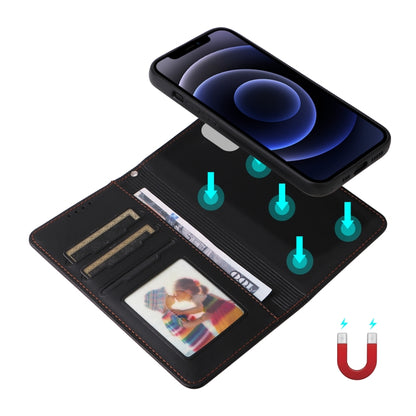 For iPhone 12 mini BETOPNICE BN-005 2 in 1 Detachable Imitate Genuine Leather Phone Case(Black) - iPhone 12 mini Cases by BETOPNICE | Online Shopping UK | buy2fix