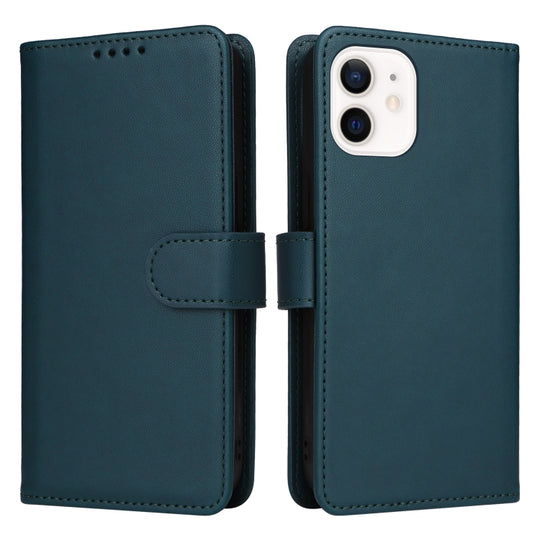 For iPhone 12 mini BETOPNICE BN-005 2 in 1 Detachable Imitate Genuine Leather Phone Case(Blue)