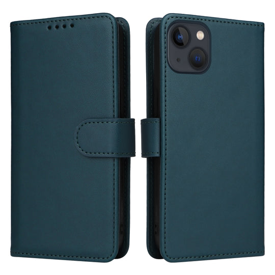 For iPhone 13 / 14 BETOPNICE BN-005 2 in 1 Detachable Imitate Genuine Leather Phone Case(Blue)