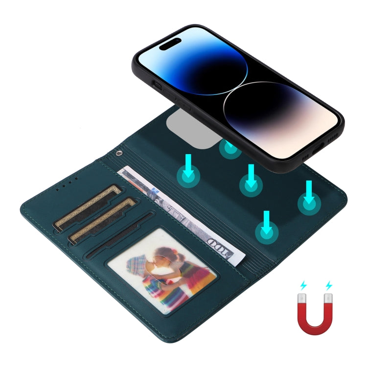 For iPhone 14 Pro BETOPNICE BN-005 2 in 1 Detachable Imitate Genuine Leather Phone Case(Blue) - iPhone 14 Pro Cases by BETOPNICE | Online Shopping UK | buy2fix