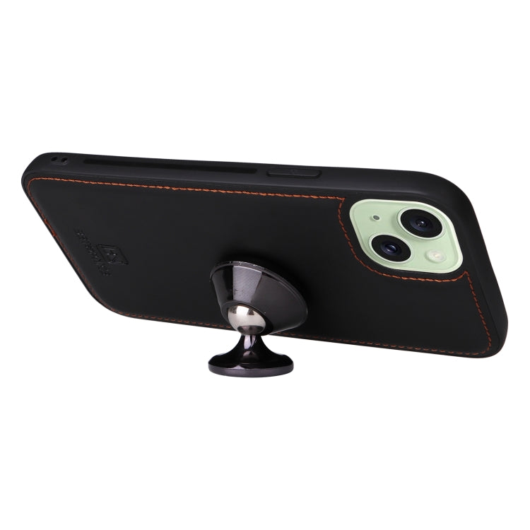 For iPhone 15 Plus BETOPNICE BN-005 2 in 1 Detachable Imitate Genuine Leather Phone Case(Black) - iPhone 15 Plus Cases by BETOPNICE | Online Shopping UK | buy2fix