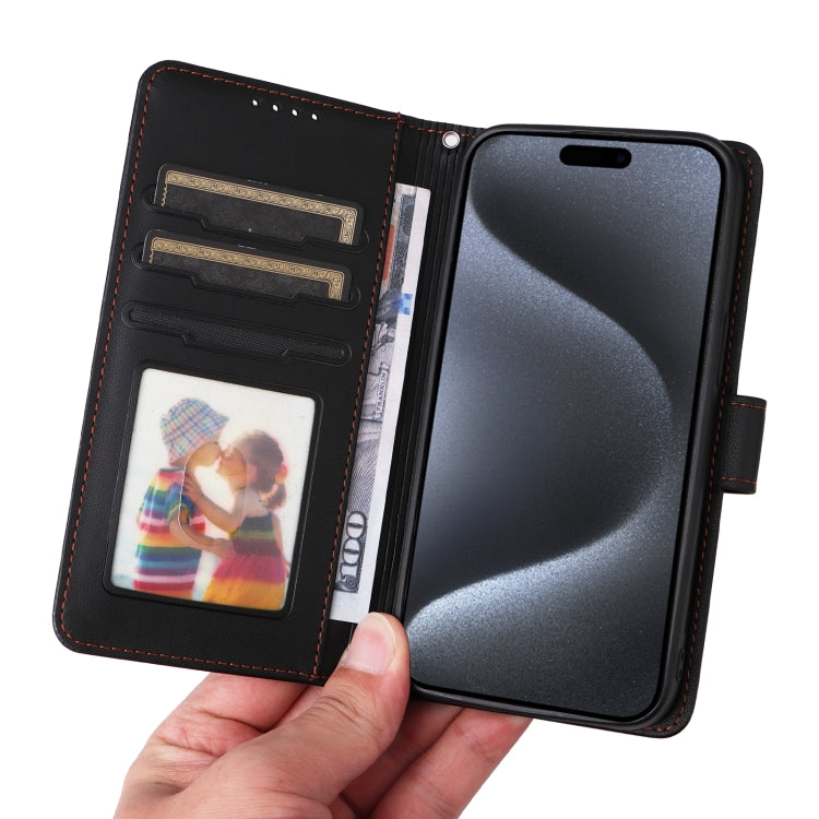 For iPhone 15 Pro BETOPNICE BN-005 2 in 1 Detachable Imitate Genuine Leather Phone Case(Black) - iPhone 15 Pro Cases by BETOPNICE | Online Shopping UK | buy2fix