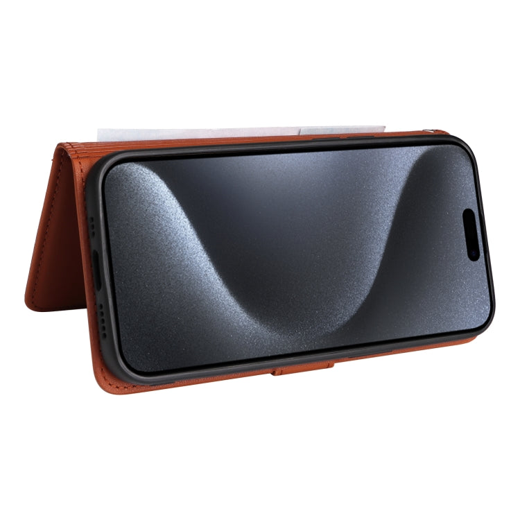 For iPhone 15 Pro BETOPNICE BN-005 2 in 1 Detachable Imitate Genuine Leather Phone Case(Brown) - iPhone 15 Pro Cases by BETOPNICE | Online Shopping UK | buy2fix