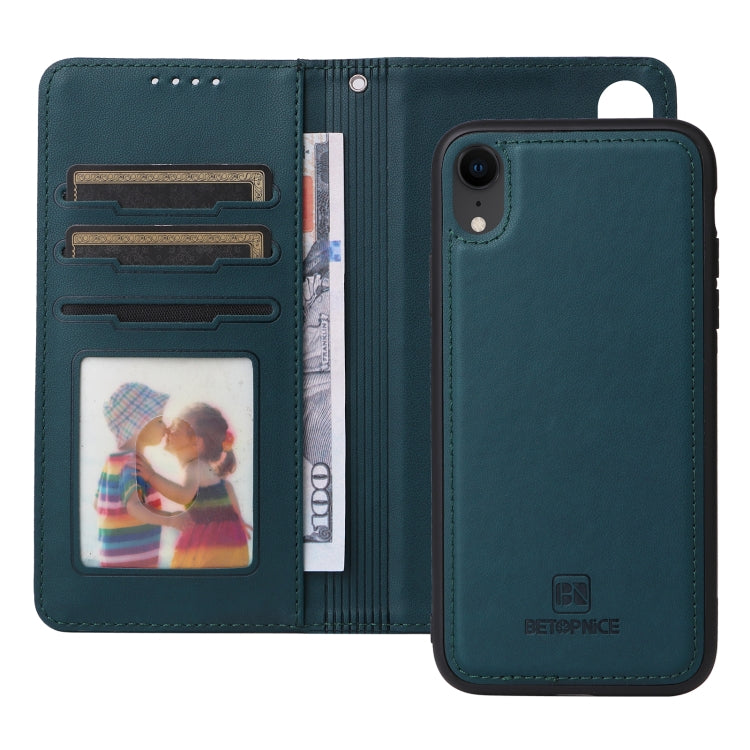 For iPhone XR BETOPNICE BN-005 2 in 1 Detachable Imitate Genuine Leather Phone Case(Blue) - More iPhone Cases by BETOPNICE | Online Shopping UK | buy2fix