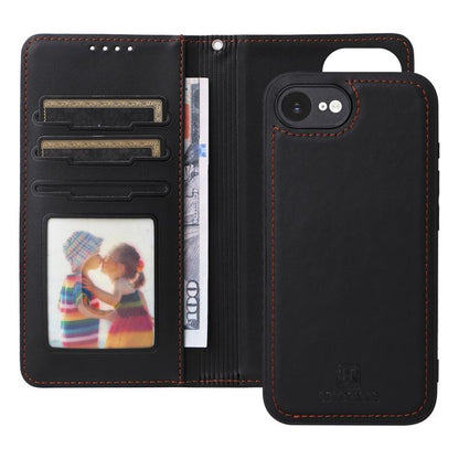 For iPhone 16e BETOPNICE BN-005 2 in 1 Detachable Imitate Genuine Leather Phone Case(Black) - iPhone 16e Cases by BETOPNICE | Online Shopping UK | buy2fix
