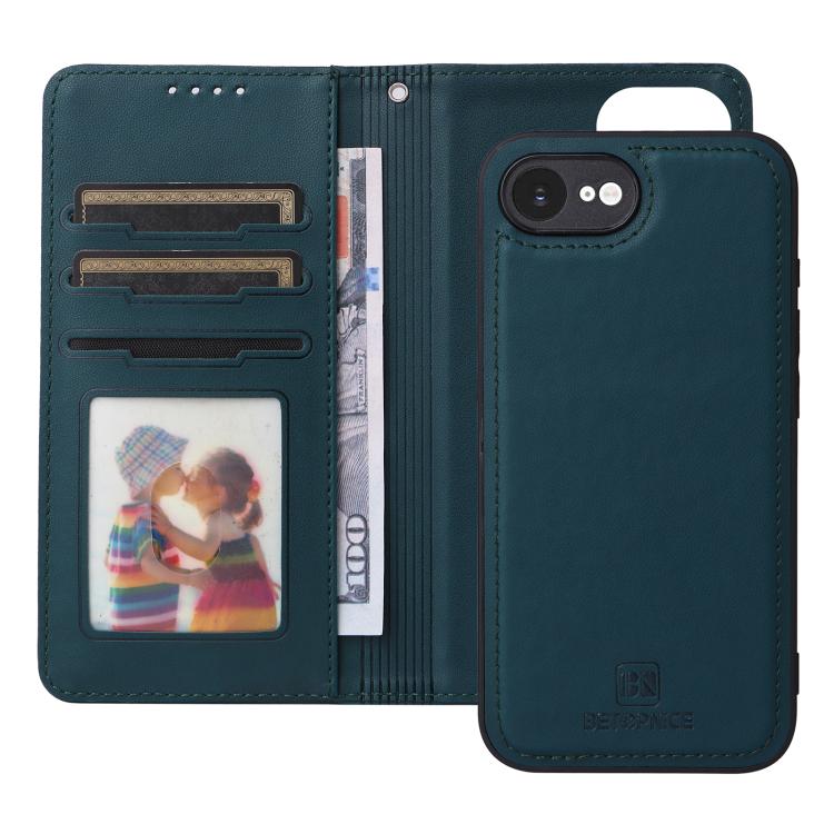 For iPhone 16e BETOPNICE BN-005 2 in 1 Detachable Imitate Genuine Leather Phone Case(Blue) - iPhone 16e Cases by BETOPNICE | Online Shopping UK | buy2fix