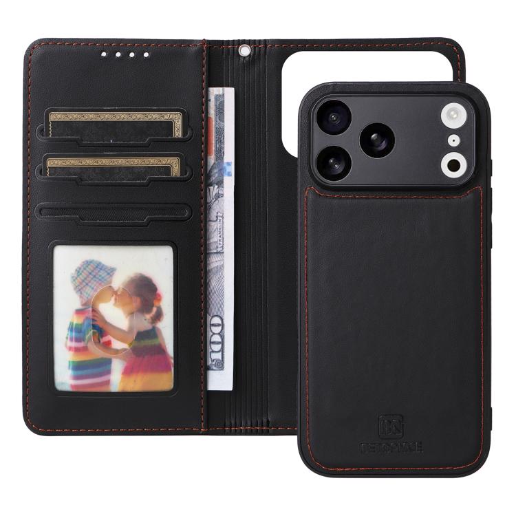 For iPhone 17 Pro Max BETOPNICE BN-005 2 in 1 Detachable Imitate Genuine Leather Phone Case(Black) - iPhone 17 Pro Max Cases by BETOPNICE | Online Shopping UK | buy2fix