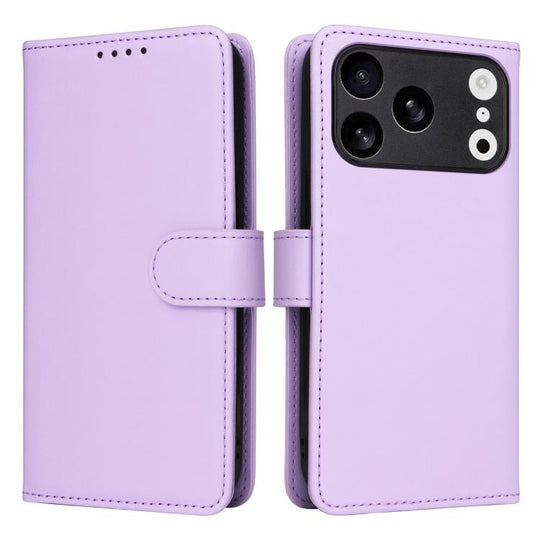 For iPhone 18 Pro / 17 Pro BETOPNICE BN-005 2 in 1 Detachable Imitate Genuine Leather Phone Case(Light Purple)