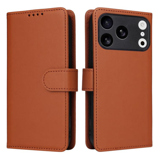 For iPhone 18 Pro / 17 Pro BETOPNICE BN-005 2 in 1 Detachable Imitate Genuine Leather Phone Case(Brown)