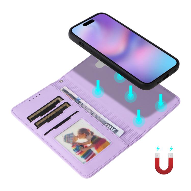 For iPhone 17 BETOPNICE BN-005 2 in 1 Detachable Imitate Genuine Leather Phone Case(Light Purple) - iPhone 17 Cases by BETOPNICE | Online Shopping UK | buy2fix