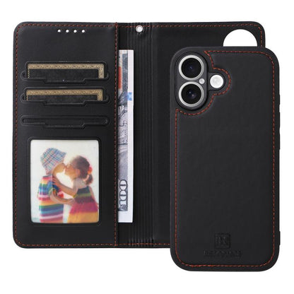 For iPhone 17 BETOPNICE BN-005 2 in 1 Detachable Imitate Genuine Leather Phone Case(Black) - iPhone 17 Cases by BETOPNICE | Online Shopping UK | buy2fix