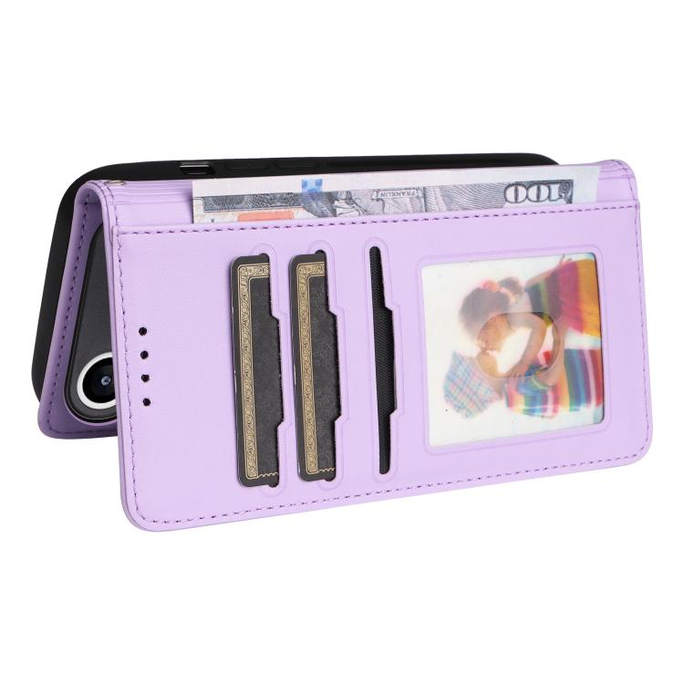 For iPhone 17 Air BETOPNICE BN-005 2 in 1 Detachable Imitate Genuine Leather Phone Case(Light Purple) - iPhone 17 Air Cases by BETOPNICE | Online Shopping UK | buy2fix