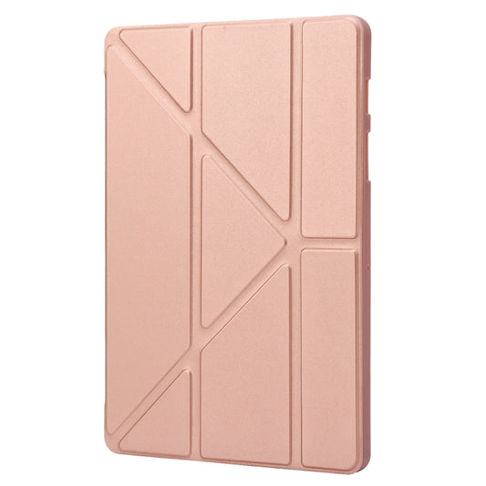 For Samsung Galaxy Tab S10+ / S9+ Deformation Silicone Leather Tablet Case(Rose Gold) - Galaxy Tab S9+ Cases by buy2fix | Online Shopping UK | buy2fix