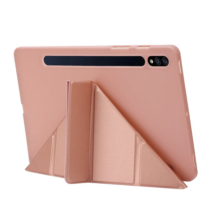 For Samsung Galaxy Tab S10+ / S9+ Deformation Silicone Leather Tablet Case(Black) - Galaxy Tab S9+ Cases by buy2fix | Online Shopping UK | buy2fix