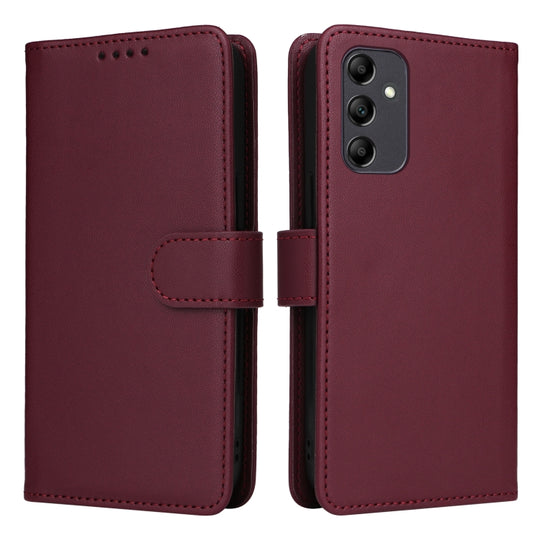 For Samsung Galaxy A14 5G BETOPNICE BN-005 2 in 1 Detachable Imitate Genuine Leather Phone Case(Wine Red)
