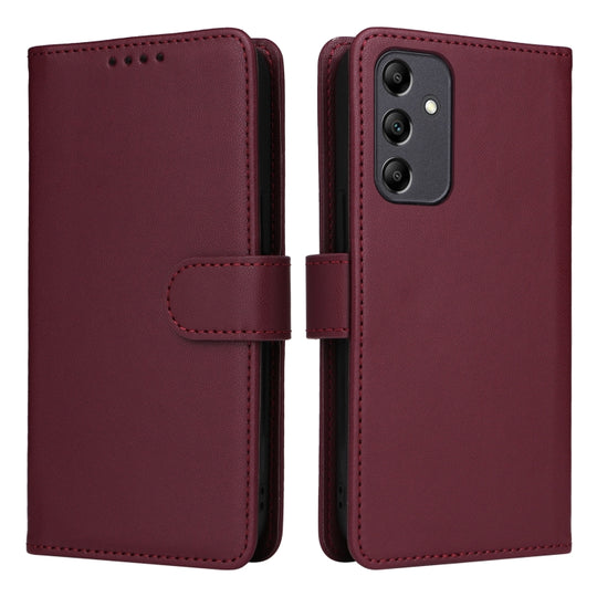 For Samsung Galaxy A15 BETOPNICE BN-005 2 in 1 Detachable Imitate Genuine Leather Phone Case(Wine Red)