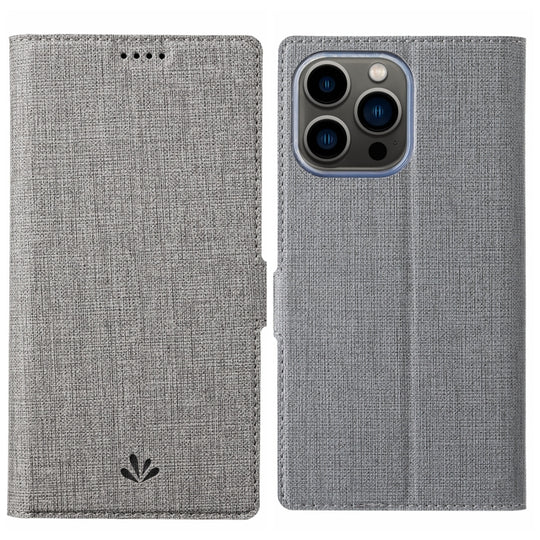 For iPhone 15 Pro ViLi K Series Dual-side Buckle Magsafe Leather Phone Case(Grey)